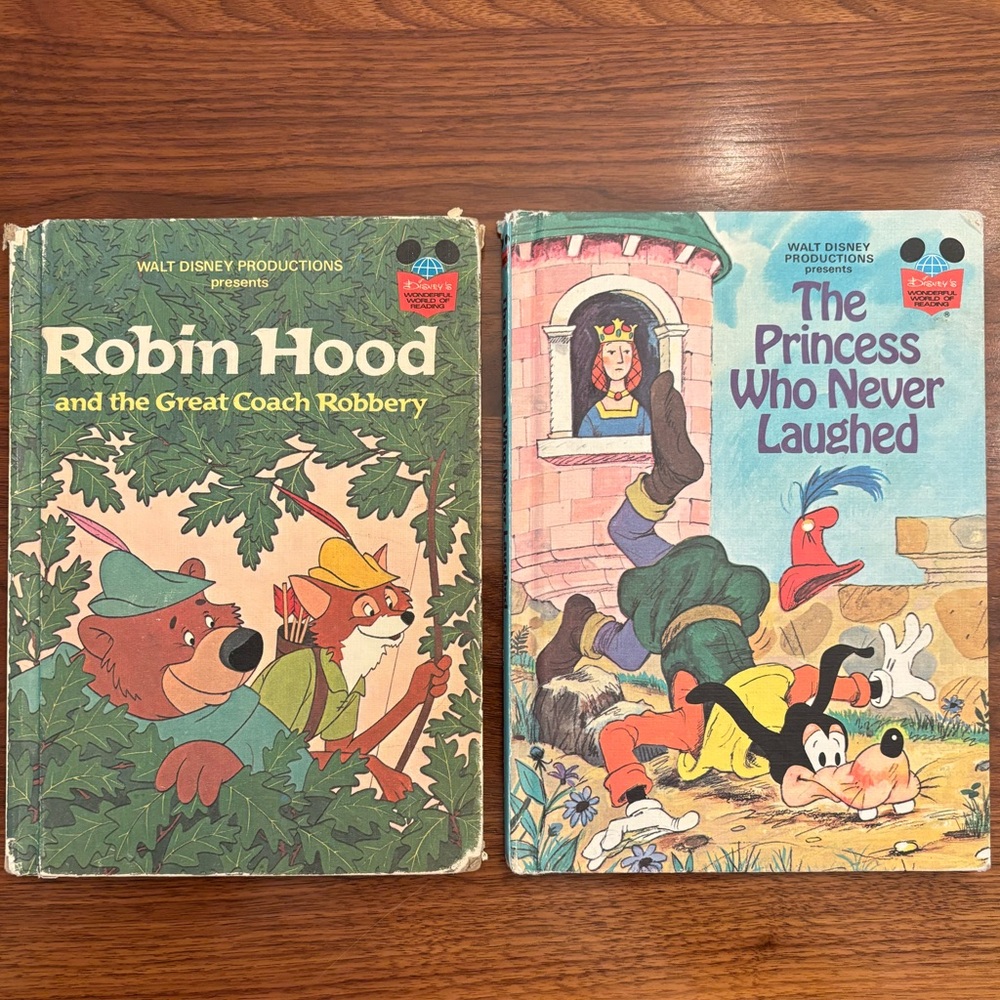 Walt Disney Productions Books. Robin Hood and The Princess Who Never Laughed